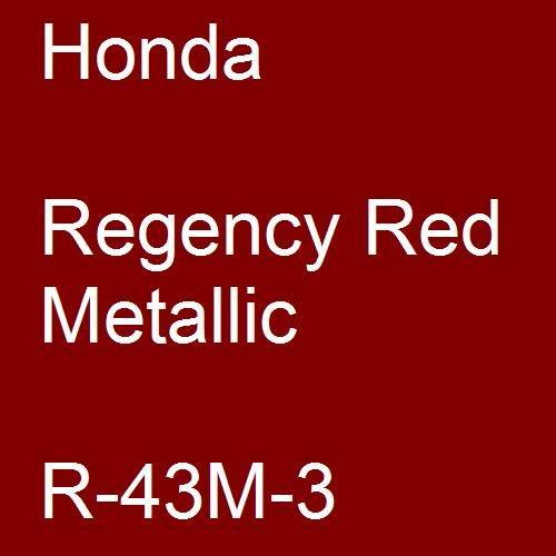 Honda, Regency Red Metallic, R-43M-3.